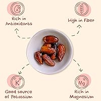 Vista 3 de Sunny Fruit Organic Dried Pitted Deglet Nour Dates, 2.5 Pound Bulk Bag No Preservatives, No Sugar Added Healthy, Sweet Snack ORGANIC, NON-GMO