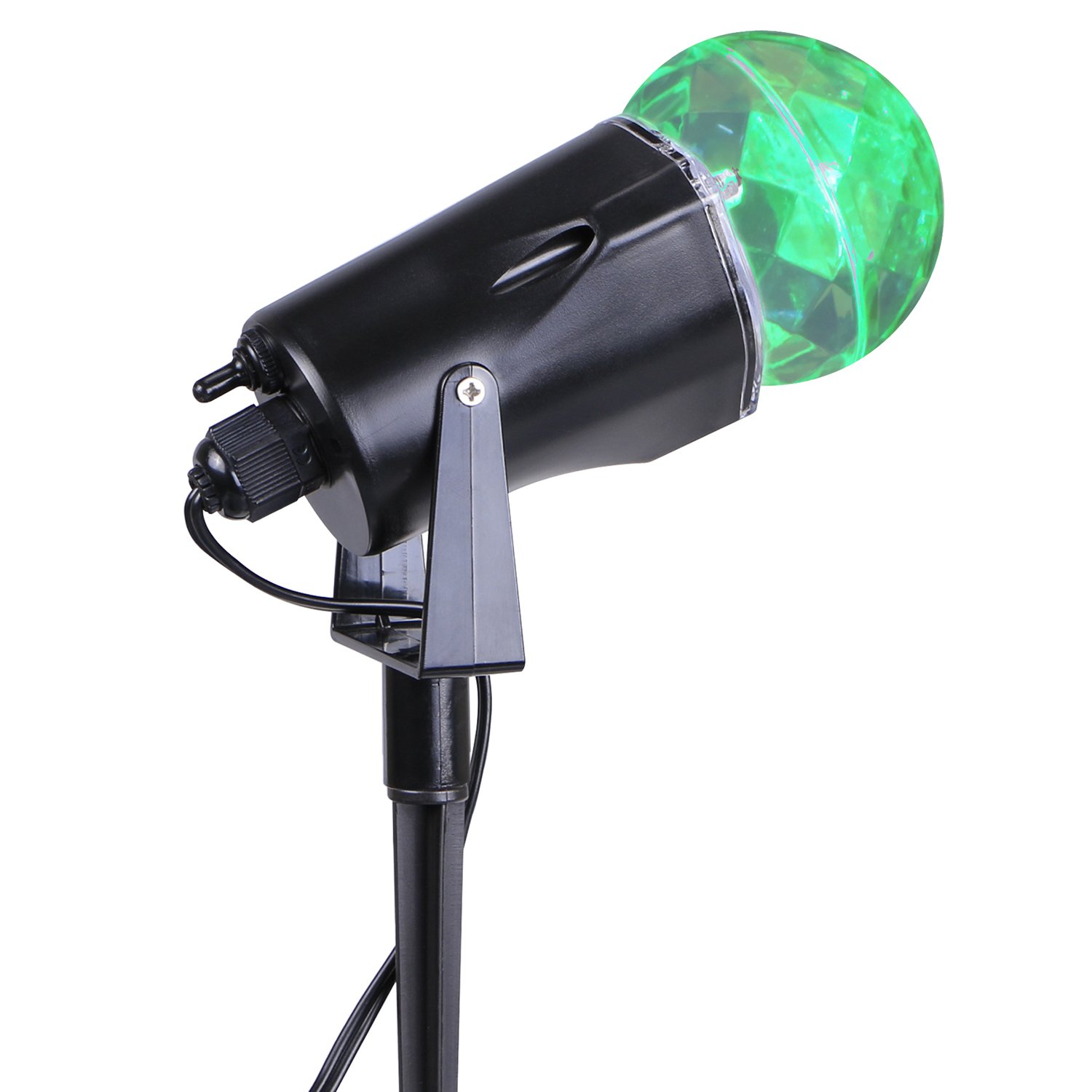 LEDGOO Waterproof Magical Spotlight Rotating Led Projector Light with Flame Lightings for Indoor Outdoor Christmas Festival Decorations for Home, Garden, Landscape (Red & Green)