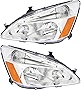 For Honda Accord | Hybrid Headlight 2003 2004 2005 2006 2007 Driver and Passenger Side Headlamp Replacement