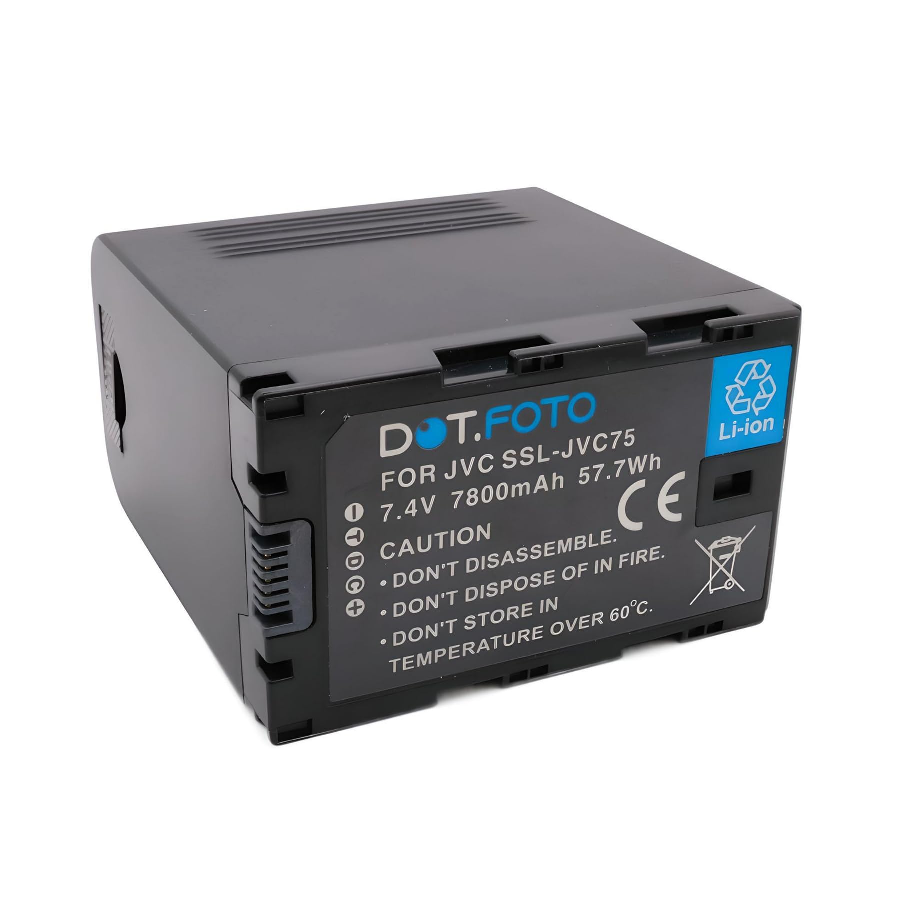 SSL-JVC75 Premium 7.4v / 7800mAh Batterie Rechargeable pour JVC GY-HMQ10, GY-HM200, GY-HM600, GY-HM650, GY-LS300CHE, JY-HM360