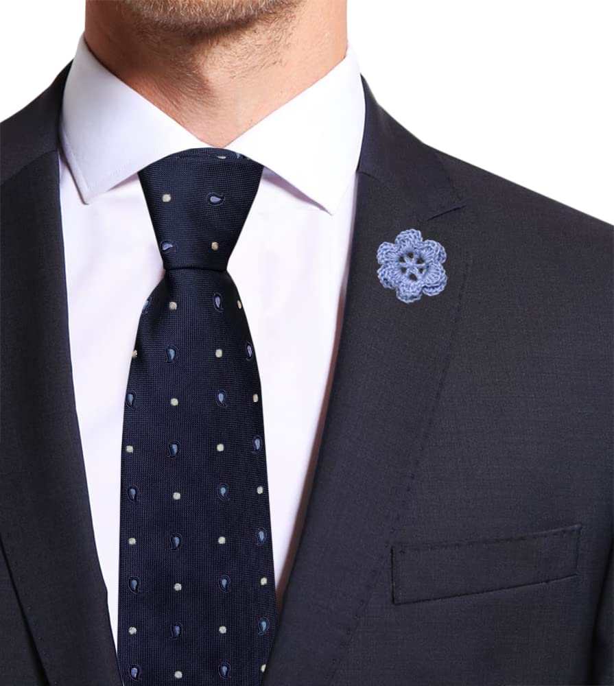 Cravatta Lunga Extra Lunga XL in Seta Microfantasia, Lunghezza da 155 cm a 175 cm, Made In Italy, Uomo