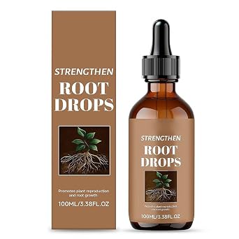 Root Drops, Liquid Rooting Vitamins, Fast Propagation, Stronger Roots, Less Shock, Works in Water, Soil, Leca, Moss, for for Indoor, Gardening, Hydroponic, Houseplants, Flowers, Seedlings (1 Pcs)
