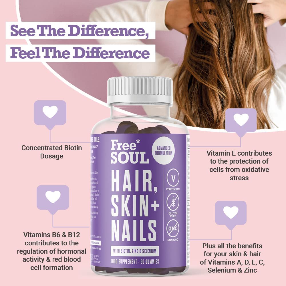 Buy Hair, Skin, & Nails Gummies Hair Growth & Skin Health Supplement