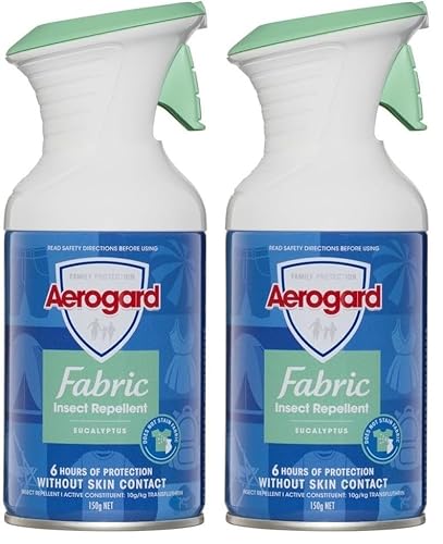 Aerogard Eucalyptus Fabric Insect Repellent Spray 150 g (Pack of 2)