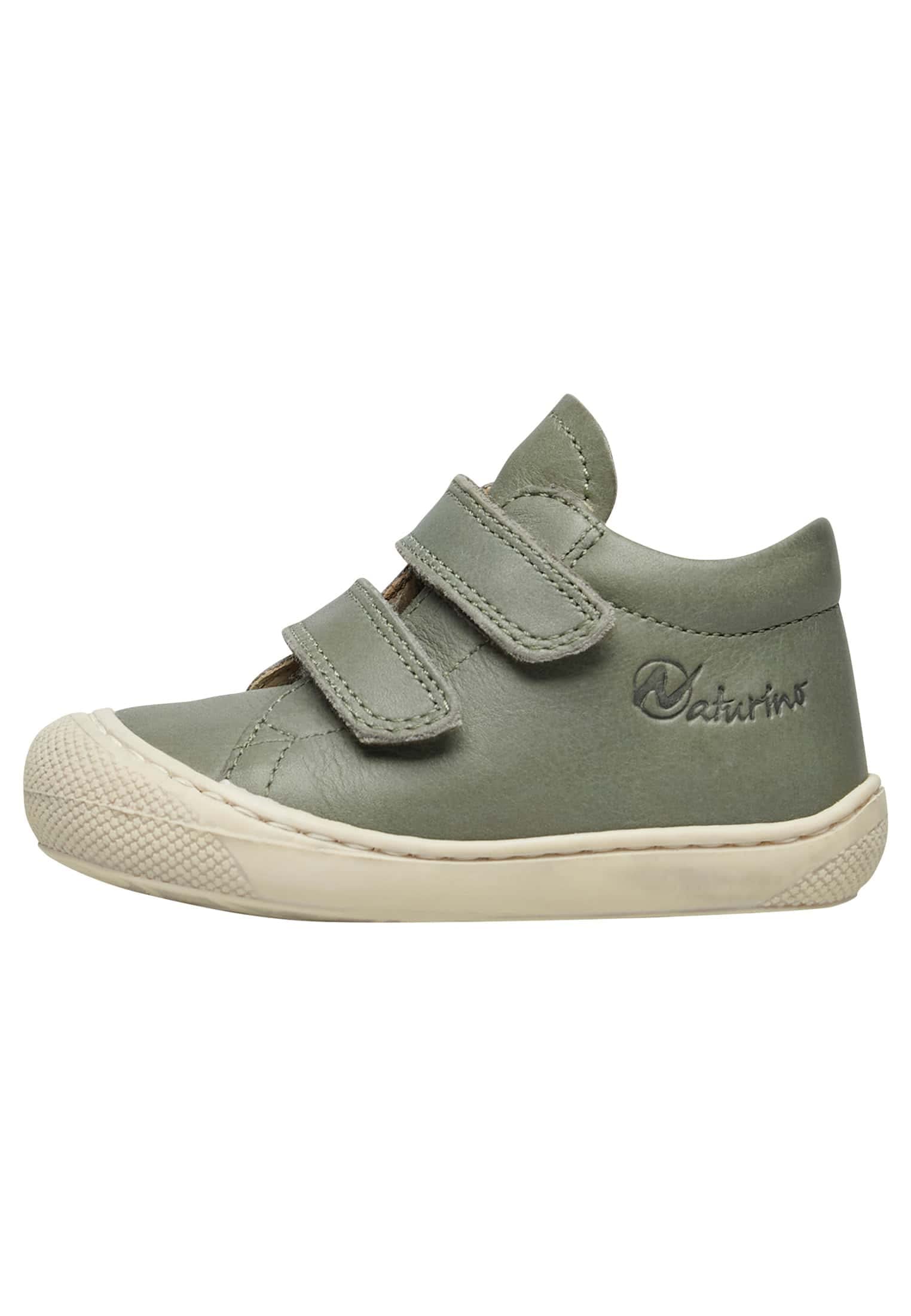 Naturino Cocoon VL-Leather First Steps Shoe, Green Green, 4.5 UK Child
