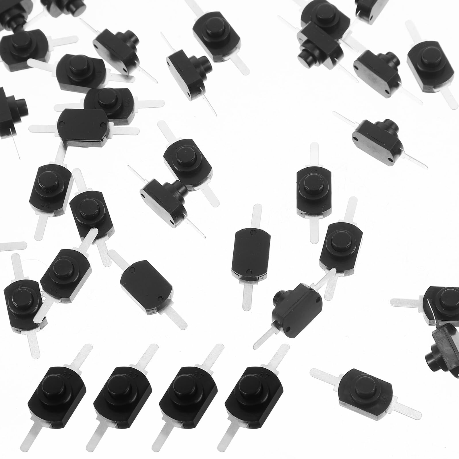 Botones pulsadores enclavamiento SHINEOFI mini interruptores autobloqueo linterna pack de 50 8