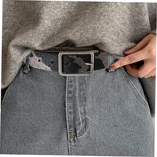 BESPORTBLE Adjustable Cow Print PU Leather Western Belt for Women Faux Horsehair Design Stylish Cowgirl Accessory for Jeans and Shorts4