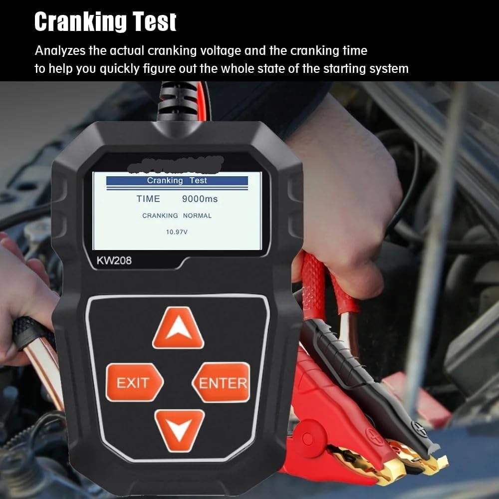 Probador de batería de Coche de 12 V, 100 a 2000 CCA, comprobador de Circuito de Carga y Arranque, analizador de batería de 12 Volt, herienta BM550