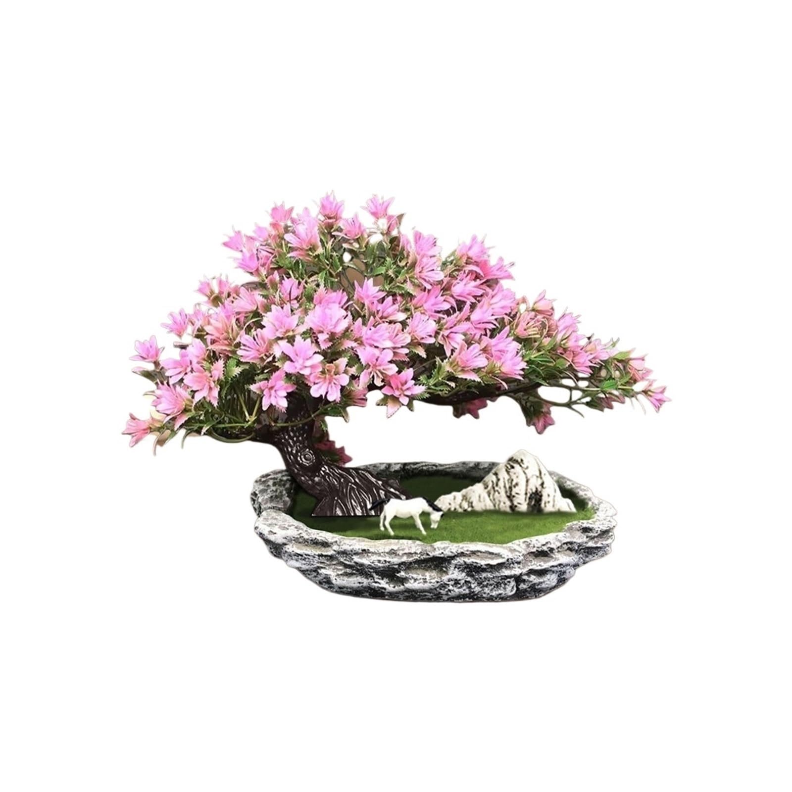 Bonsai Tree Fake Plants Faux Pine for Indoor Home Office Desk Décor Home Decor