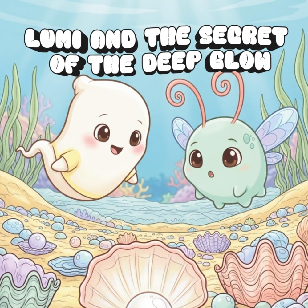 Lumi and the Secret of the Deep Glow: Coloring Book for Adults and Teens with Cute Creepy Characters Enjoying Summer Days, Simple and Easy Designs for Relaxation (Spooky - Cute - Easy Coloring)