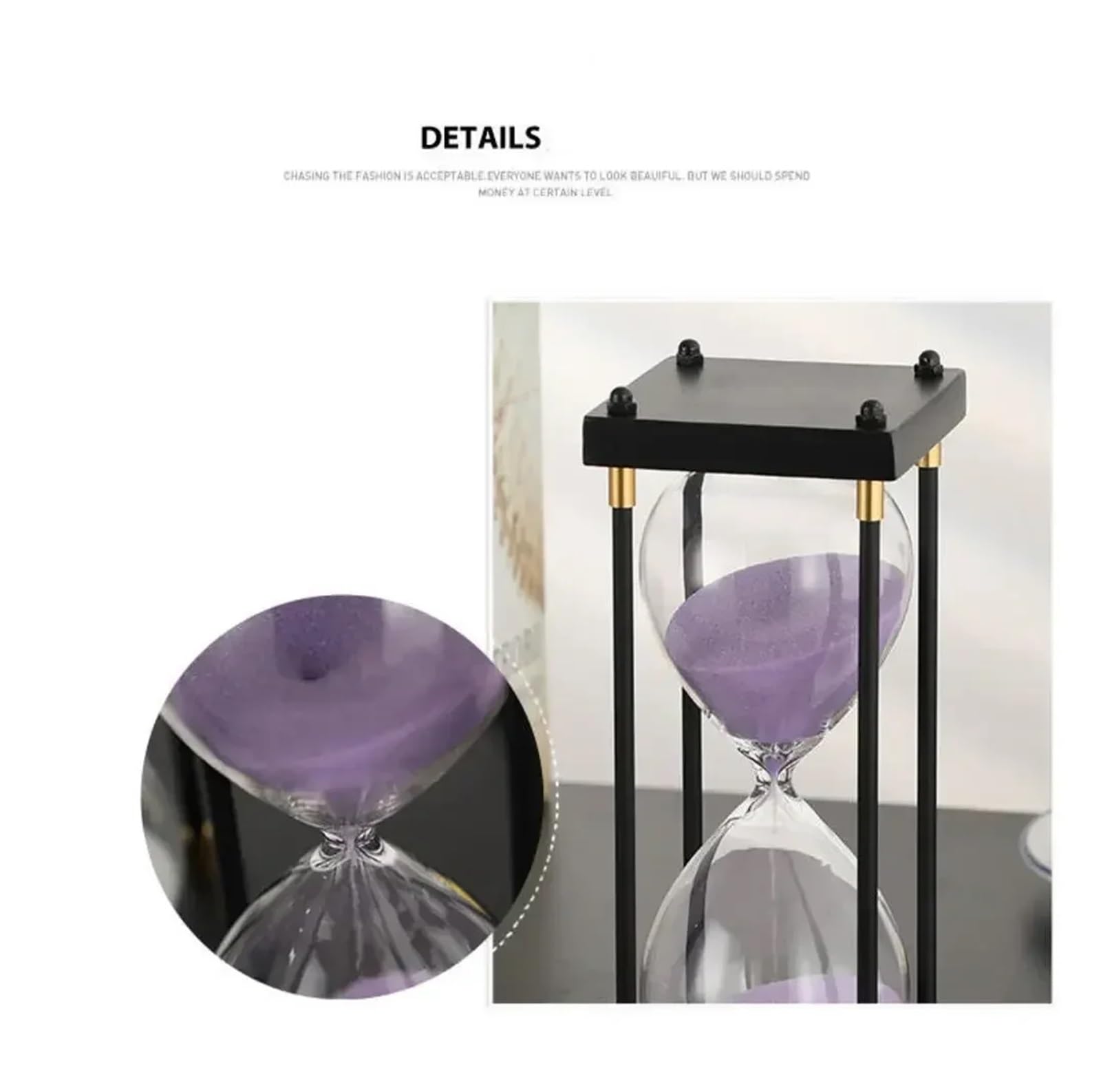 Sanduhr-Timer aus Metall