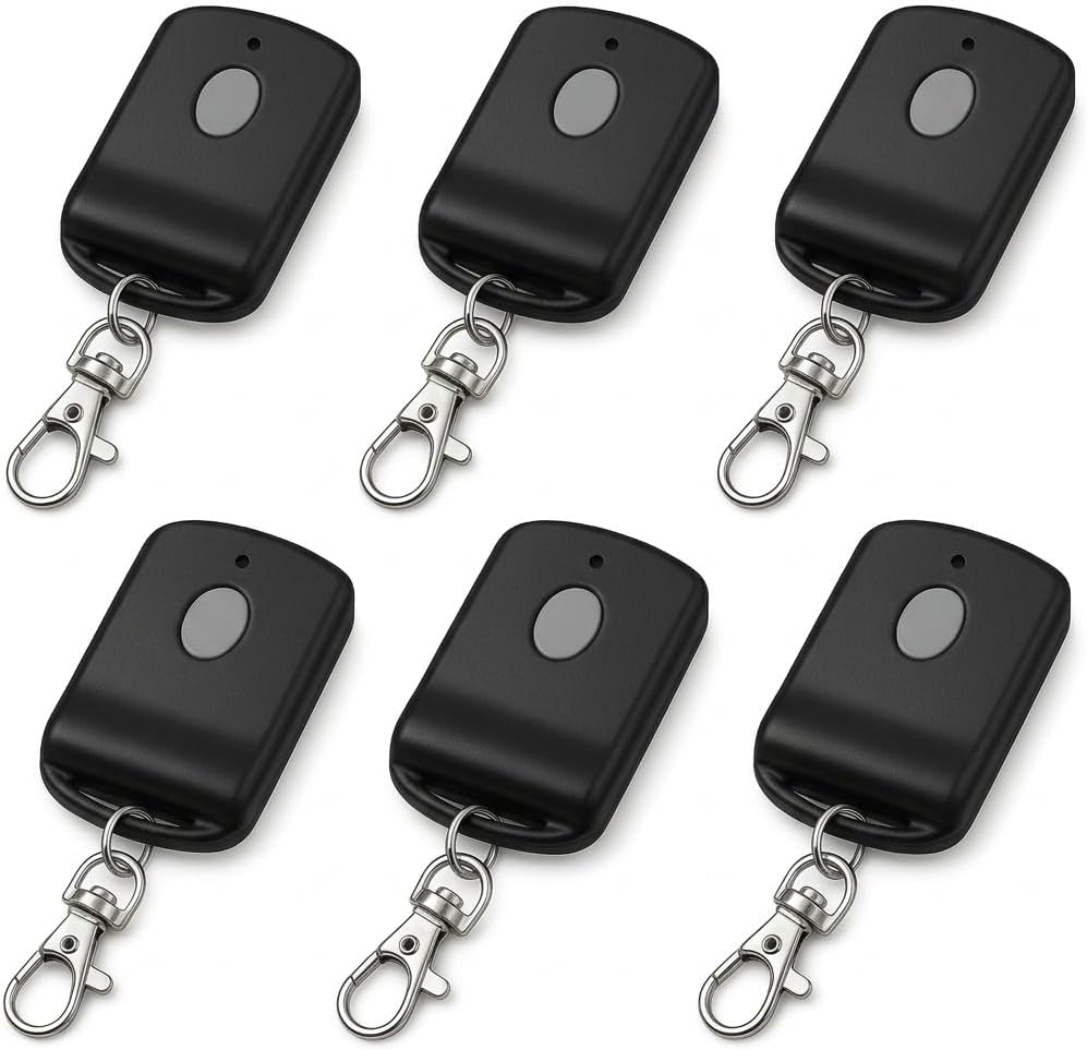 2-Pack 300MHz 10 dip Switch for Multicode Garage Gate Door Opener Remote Control, Replacement for 3089,3070,3060,308911,MCS308911,MCS306010,MCS3070 Gate Clicker with Keychain.