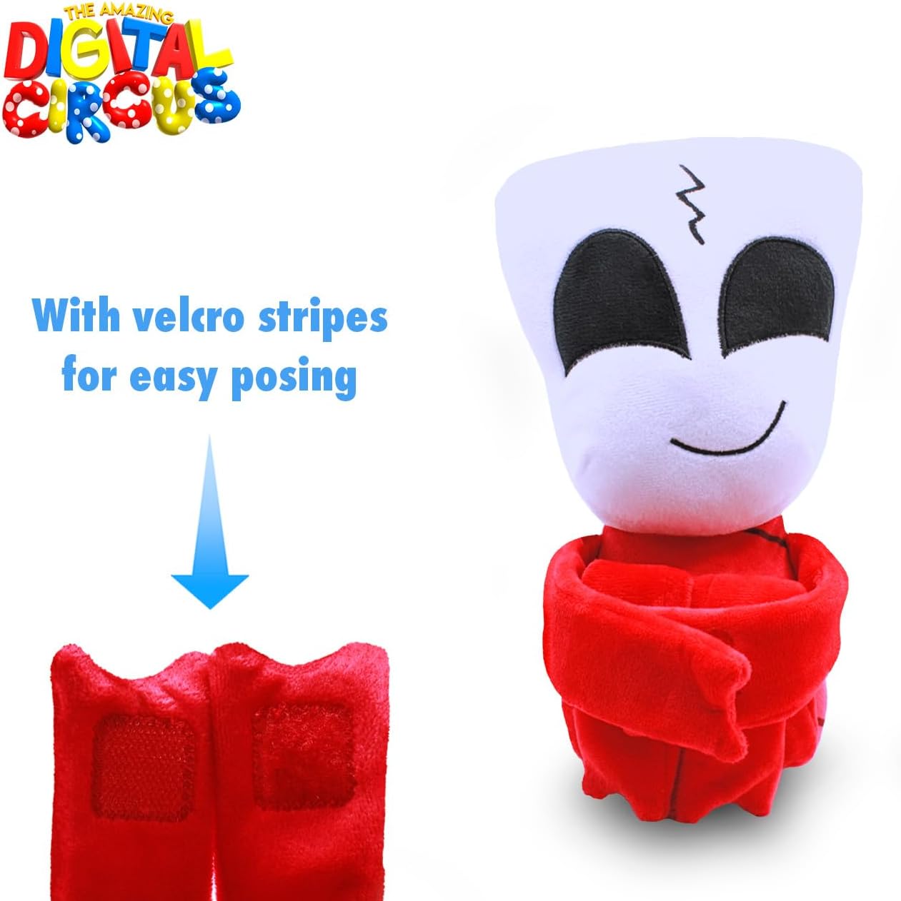 Just Toys LLC The Amazing Digital Circus – 10″ Gangle Plush Toy, Officially Licensed, Ultra-Soft & Collectible Stuffed Animal (Pomni, Jax, Gangle, Gummigoo) - Image 2