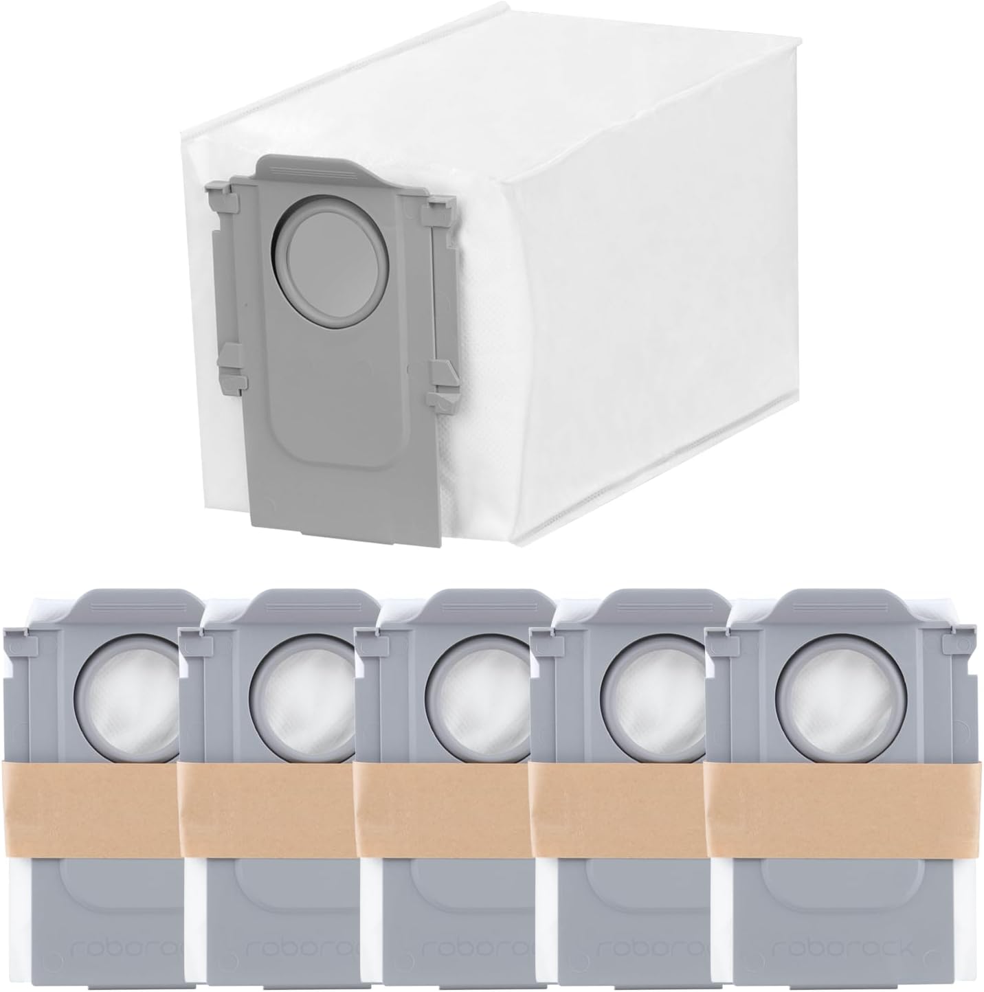 6 Packs Disposable Dust Bags for QrevoEdge2, QrevoSPro, QrevoCurv2Flow, QV35A, Saros10 & Saros20series, QrevoCurv, QrevoEdgeS5A, QrevoSlim, S8MaxUltra, QrevoMaxV, QRevo series Robot Vacuum