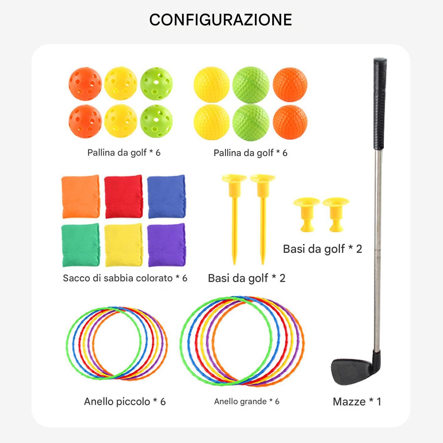 Simulatori Da Golf Per Casa Kit Di Pratica Allenamento, Giocattoli Da | Attrezzatura Da Allenamento Golf E Di Chipping Attrezzatura da Esterno per Pratica e Allenamento Casa Giardino e Cor