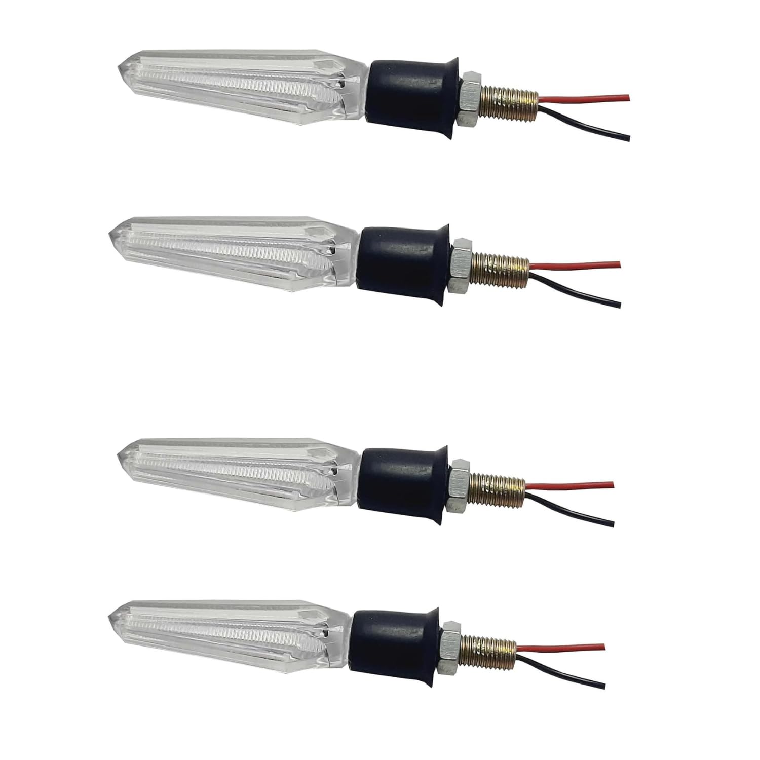 P.D. Turn Signal Indicator Blinker Light Transparent Crystal Material Waterproof Universal for All Bikes Motorcycle Scooter Yellow Pack of 4-image-15