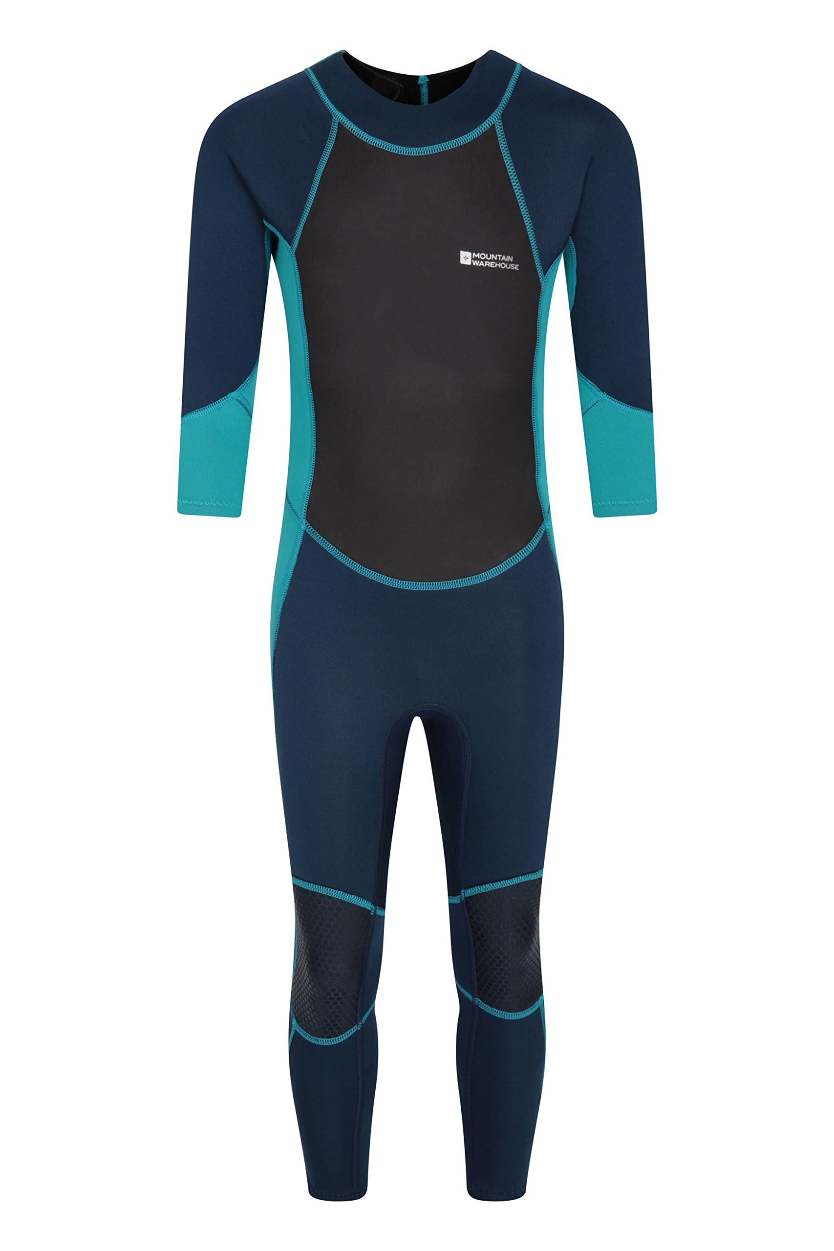 Mountain Warehouse Traje Completo de Neopreno para niños - Cuerpo: 2.5mm, Protección Solar UPF50+ - Costuras Planas y Cremallera de fácil Deslizamiento - para la Playa
