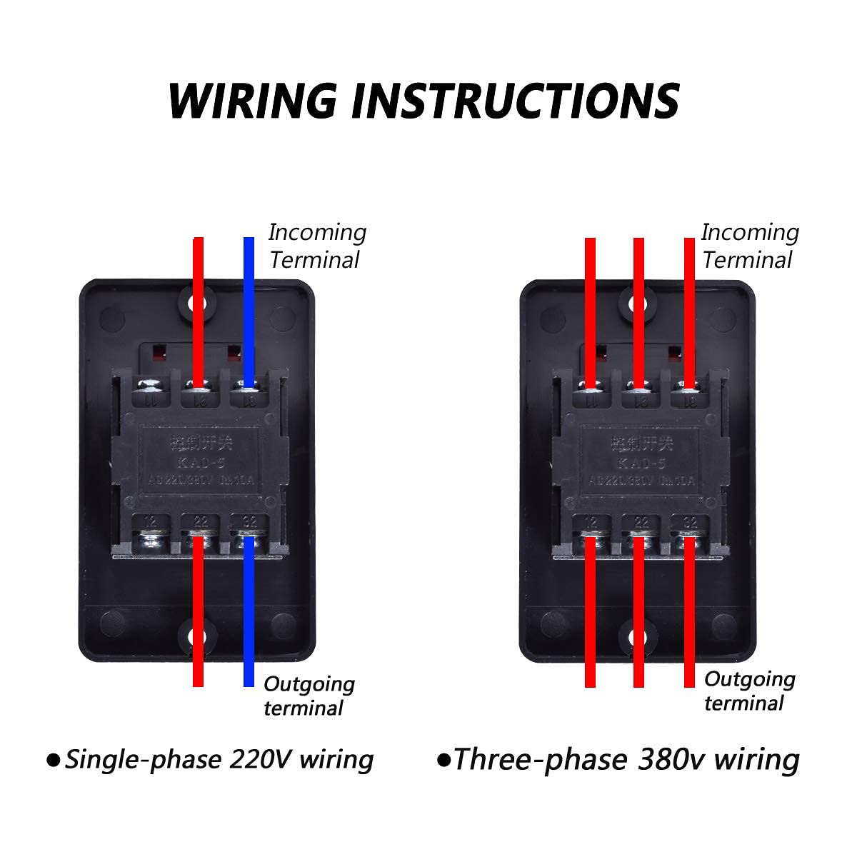 Interruttore A Pulsante Impermeabile 220V - ON/OFF Per Macchine Da Taglio E Trapani | 10A - Foto 5