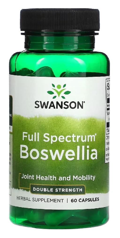 Swansons Swanson - Full Spectrum Boswellia Double Strength | 800mg Herbal Joint Support | Standardized Extract - 60 Capsules