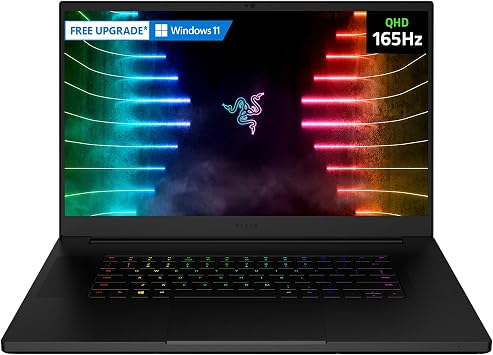 Razer Blade Pro 17 Gaming Laptop 2021 Intel Core i7-11800H 8-Core, NVIDIA GeForce RTX 3060, 17.3" QHD 165Hz, 16GB RAM, 1TB SSD - Chroma RGB - Thunderbolt 3 - SD Card Reader