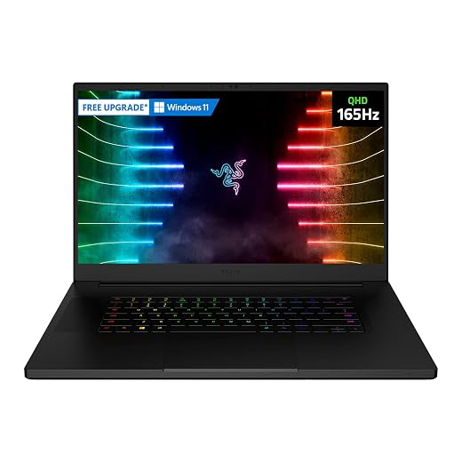 Razer Blade Pro 17 Gaming Laptop 2021: Intel Core i7-11800H 8-Core, NVIDIA GeForce RTX 3060, 17.3" QHD 165Hz, 16GB RAM, 1TB SSD - Chroma RGB - Thunderbolt 3 - SD Card Reader