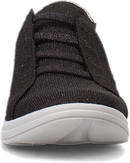Bzees Womens Golden Knit Slip-On Sneaker