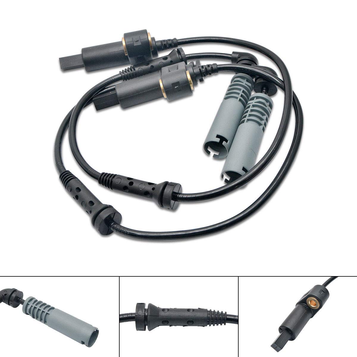 MASO Sensor de velocidad de rueda delantera izquierda + derecha ABS para BMW Serie 3 E46 1998-2006 AU