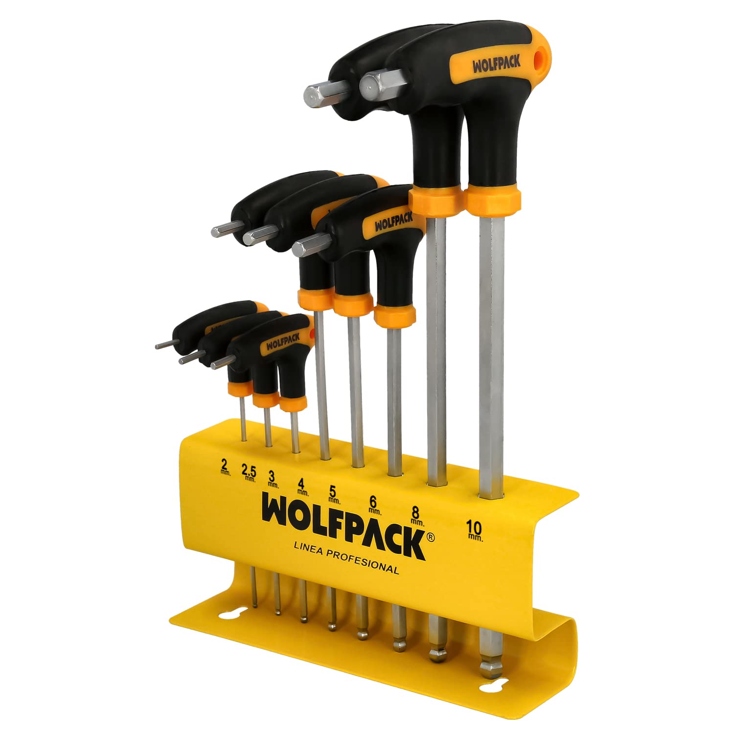 Eklind T-Schlaufe Sechskantschlüssel-Set – 9-Arm Komfortgriff In Vinyltasche