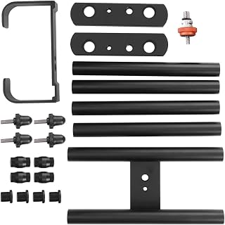 DAUERHAFT SLR Camera Sliding Rail with Adjusting Nuts Four Feet of Slide Track Provided with Adjusting Nuts with 1/4 inch and 3/8 inch Aluminium Alloy,for SLR Camera