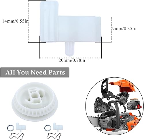 Miniatura 2 de Haishine Kit de polea de arranque de retroceso y trinquete para motosierra Stihl 017 MS180 021 023 025 MS210 MS230 MS250
