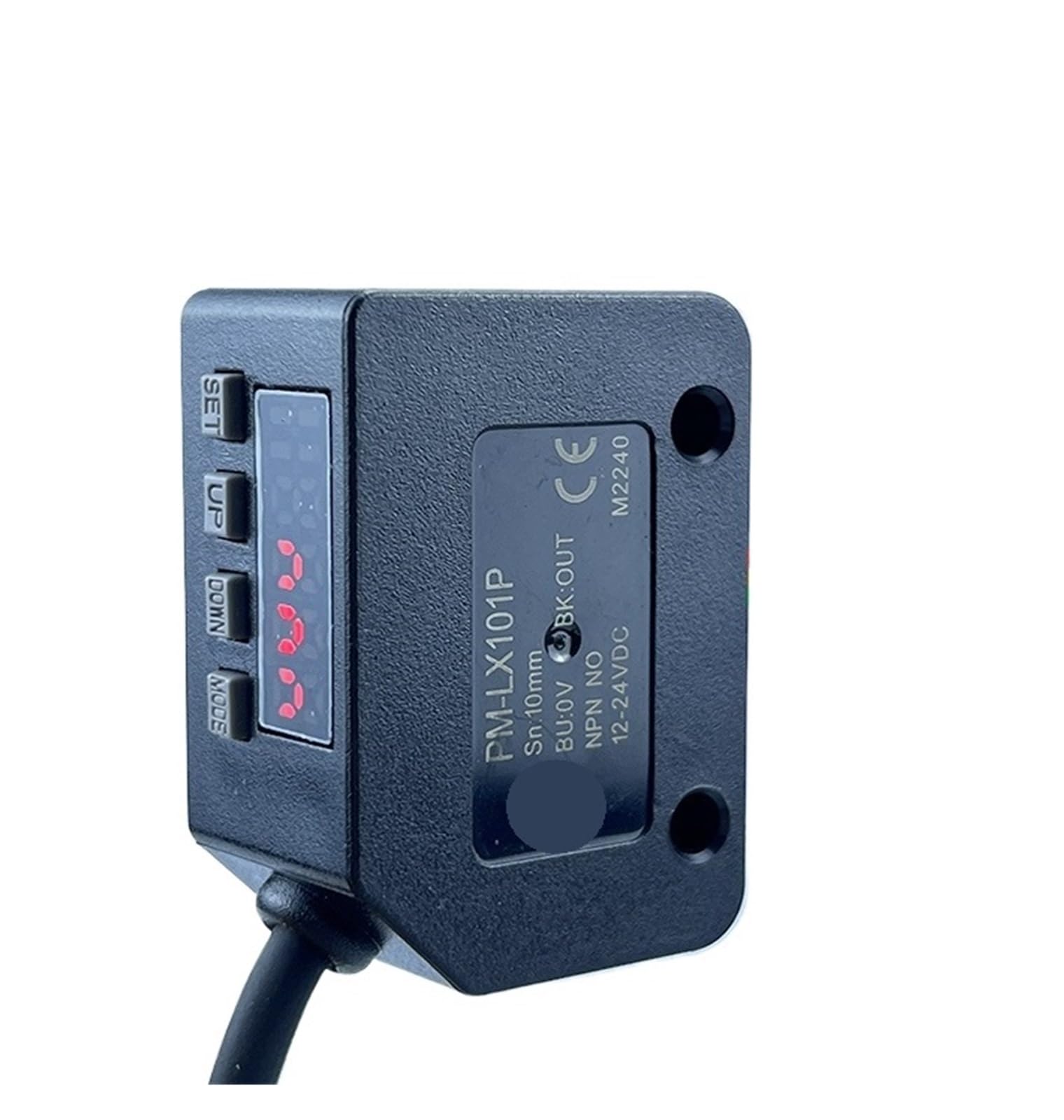 JJKKOZVQF Color Sensor Photoelectric Switch Mark Recognition Deviation Correction 12-24V DC NPN PNP Differentiation Positioning(PM-LX101)