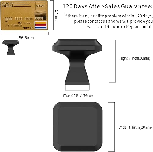 Miniatura 6 de Amerdeco ZH0002 - Paquete de 10 pomos de gabinete de cocina color negro mate, herrajes para gabinetes, tiradores de gabinete de un solo agujero,