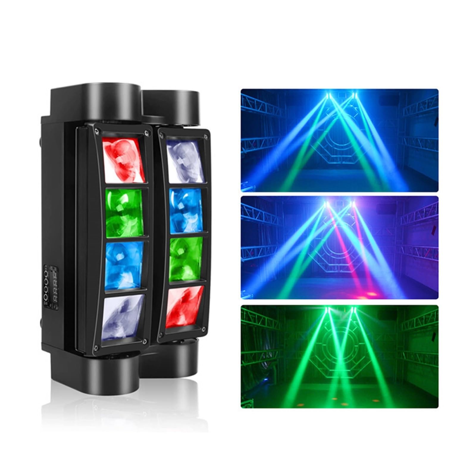 Luci da palcoscenico, Il raggio luminoso DJ della fase del carrello 8X10W RGBW del LED accende le luci del locale notturno della festa nuziale della discoteca di applicazione
