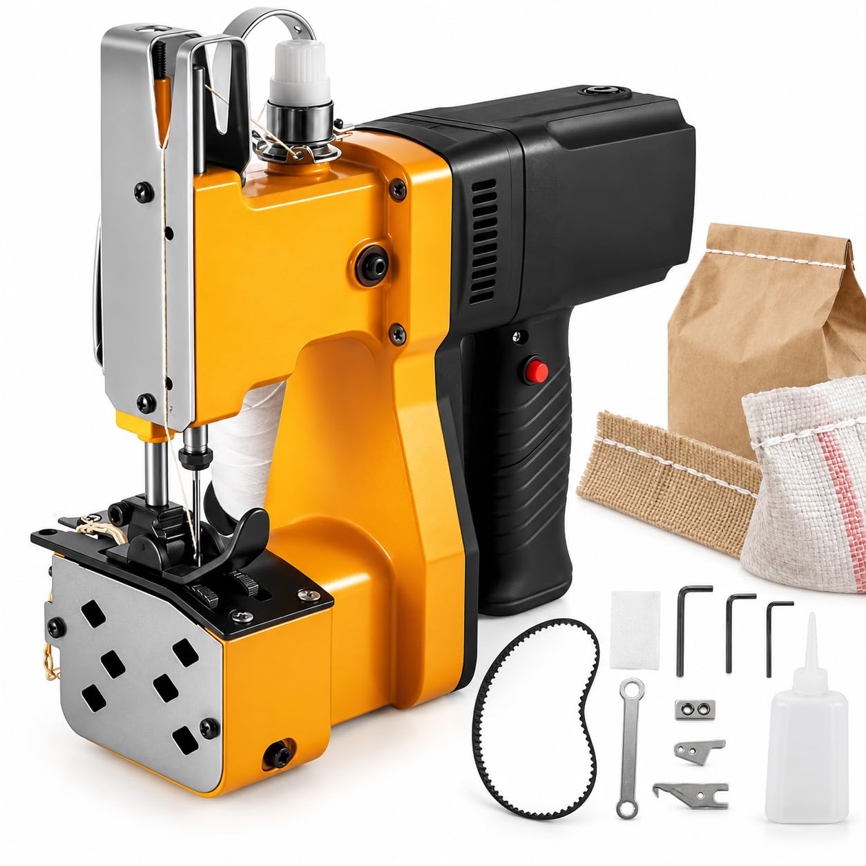 Macchina Cucire Portatile Chiusura Borse,Cucitrice 210W,10000-15000rpm