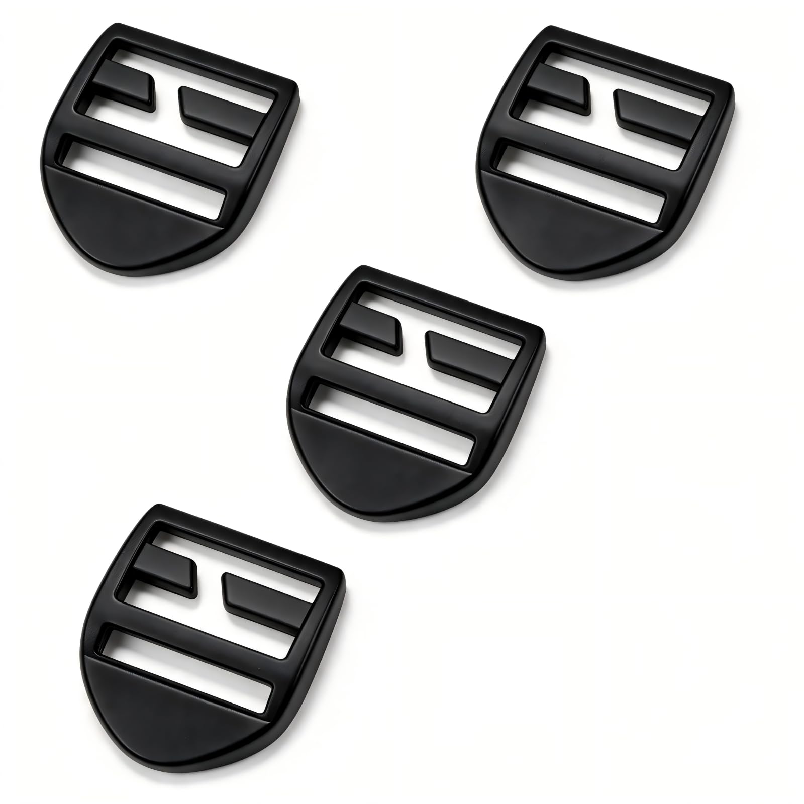 LncBoc 4-Pack Metal Ladder Lock Buckles - 1 inch(25mm) Adjustable Nylon Backpack Accessory, Heavy-Duty Bag Webbing Adjuster Replacement for Belt Buckles, Backpack Clips, Luggage Straps, Dog Collars