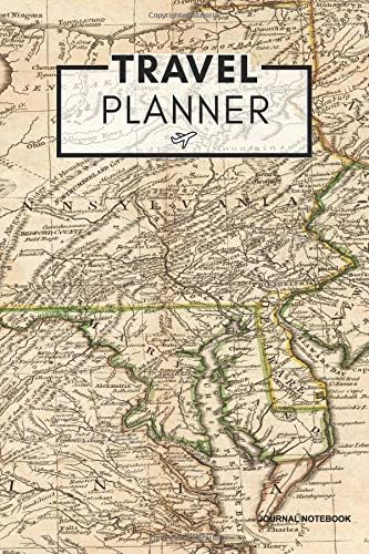 Travel Planner - Journal Notebook: Map (4), 6" x 9", Trip Planner, Essentials Journal Notebook, Lined Pages, Travel Notebook  -[Professional Binding]