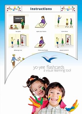 Yo-Yee Flashcards - Instructions - Following Directions in The Classroom - Picture Cards for Toddlers 2-4, Kids, Children and Adults