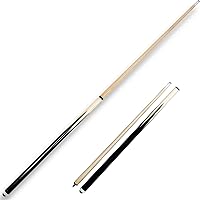 Vista 1 de Freetime Fun Palo de billar de 48 pulgadas, palos de billar para taco de billar, 2 piezas, madera dura, accesorios para mesa de billar