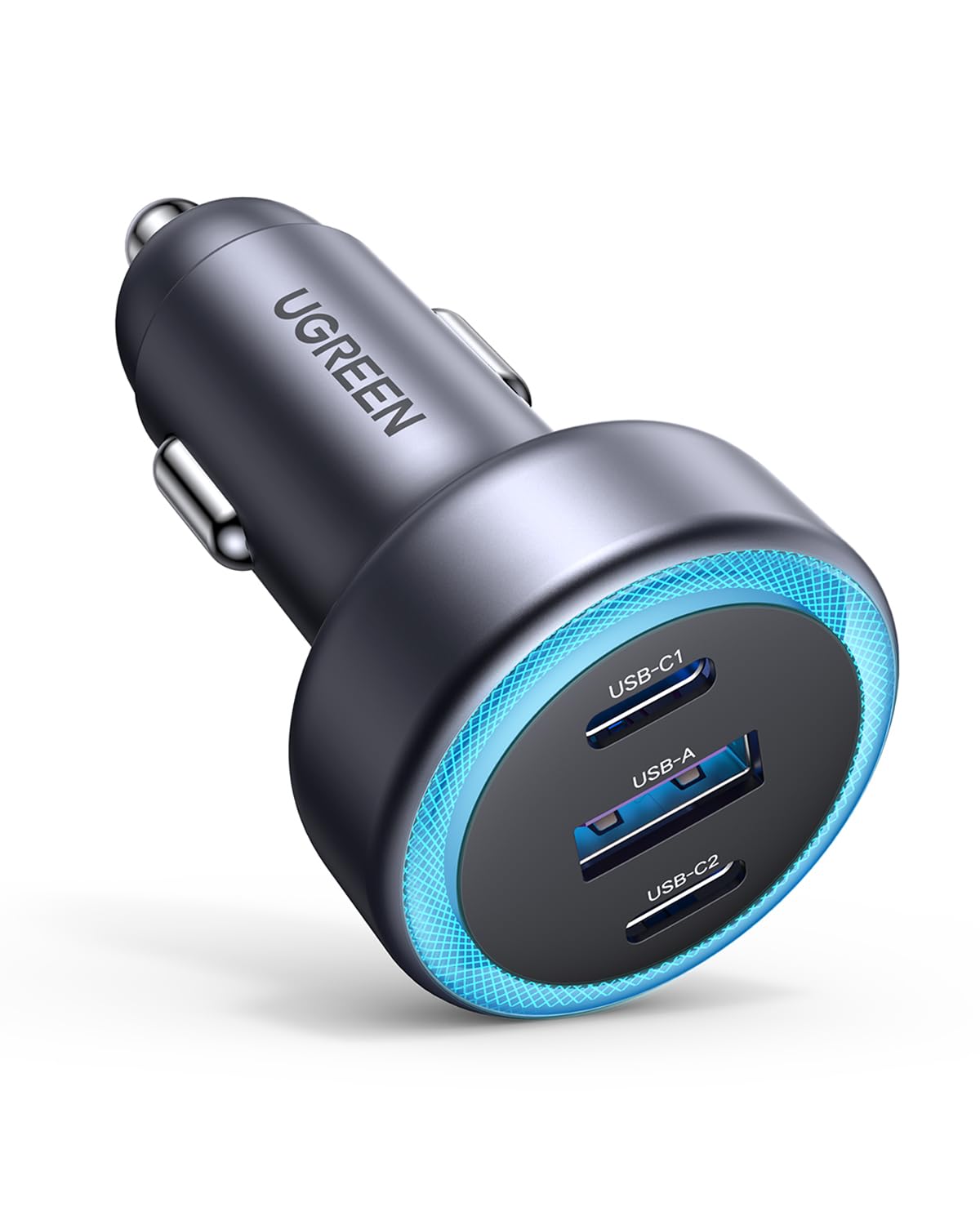 UGREEN 3-portowa zapalniczka samochodowa USB C PD30W ładowarka samochodowa 12V ładowarka samochodowa USB C akcesoria samochodowe kompatybilne z iPhone 17/17 Pro/17 Pro Max/16/15, ipad, S25, GPS itp