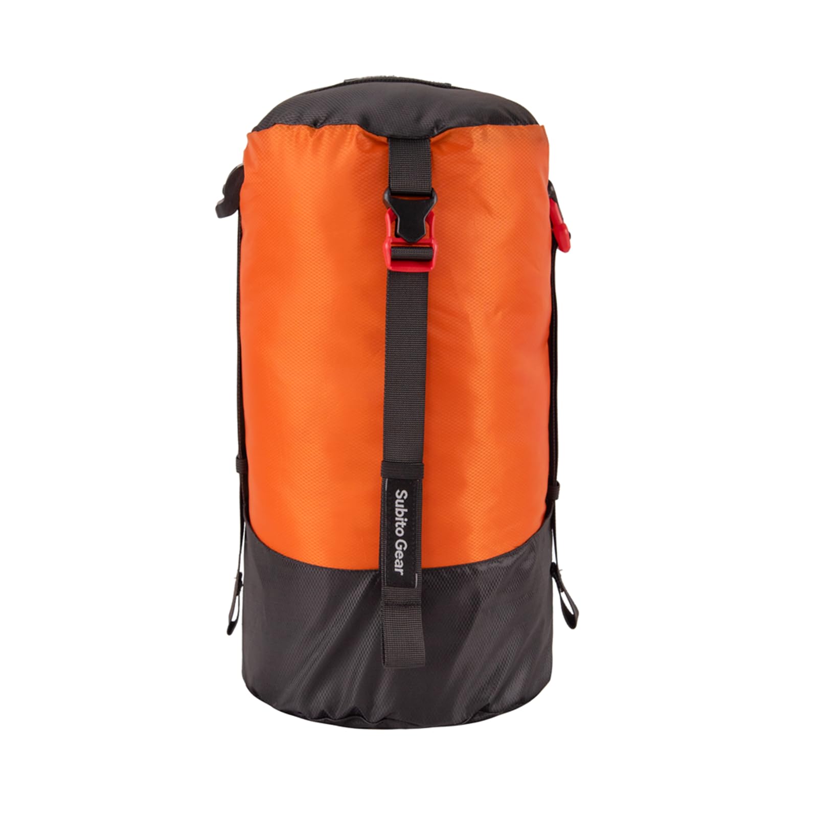 Ultra-light Compression Stuff Sack, 70D Nylon Sleeping Bag Stuff Sack 1L/5L/7L/17L/25L Compression Bag Space Saving Gear for Camping Hiking Backpacking (Orange 9~18L)