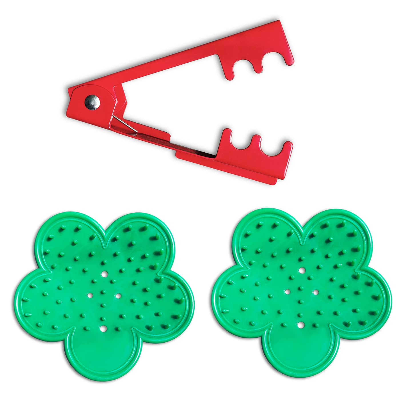 Q'mark3 Pcs Thorn Leaf Stripper, Stripping Tool, Rose Stripper, Thorn Leaf Pruners, Forceps for Rose Flower Floral Arrangement (1 x Metal + 2 x Plastic)