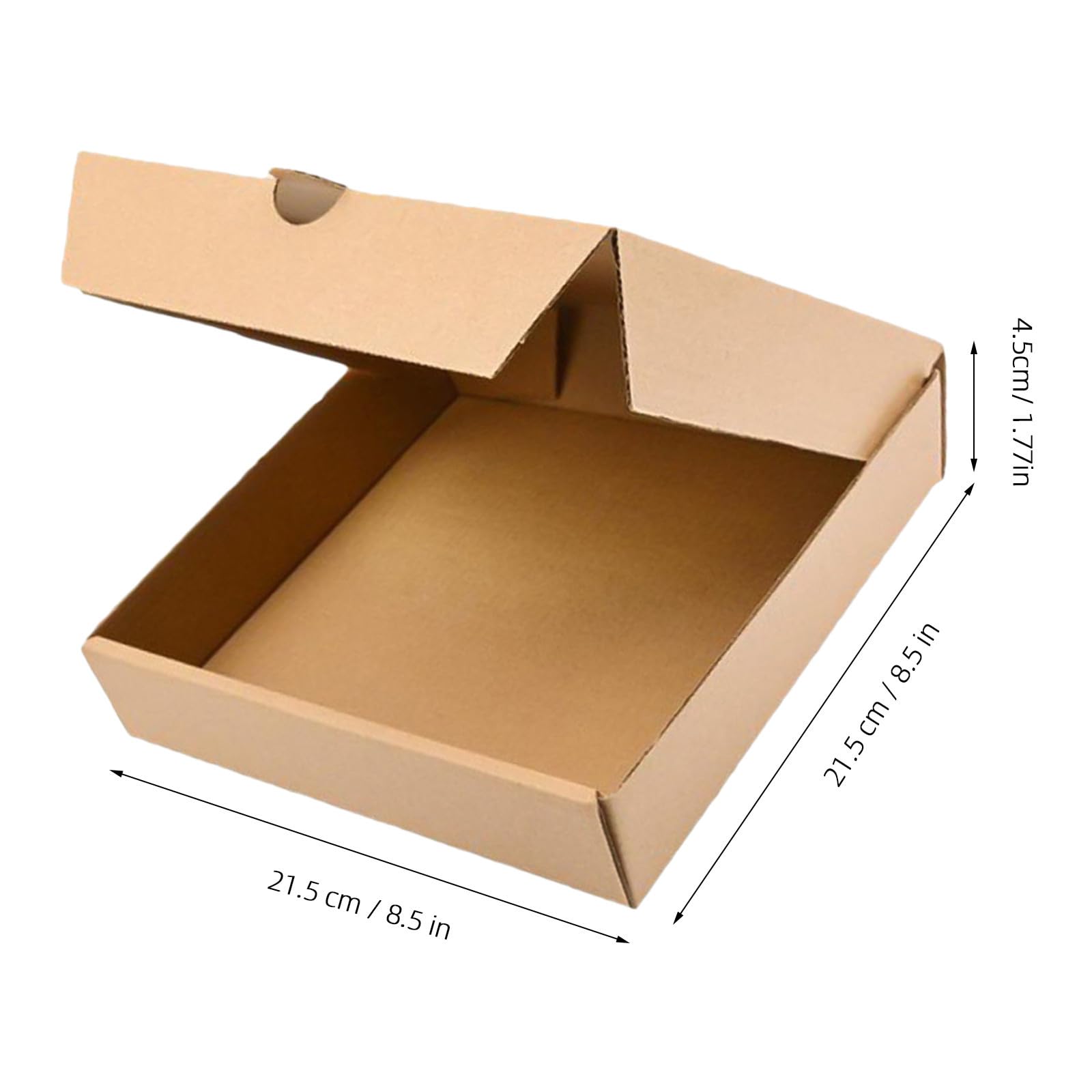 TOYANDONA Cartón Corrugado Caja de Pizza 15 Piezas 8 a 9 Pulgadas