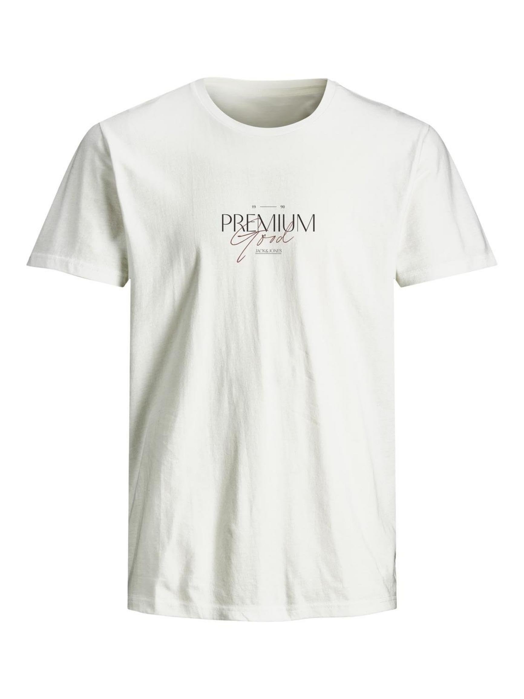 JACK&JONES JPRBLAHAROLD SS Tee Crew Neck FST, White, S