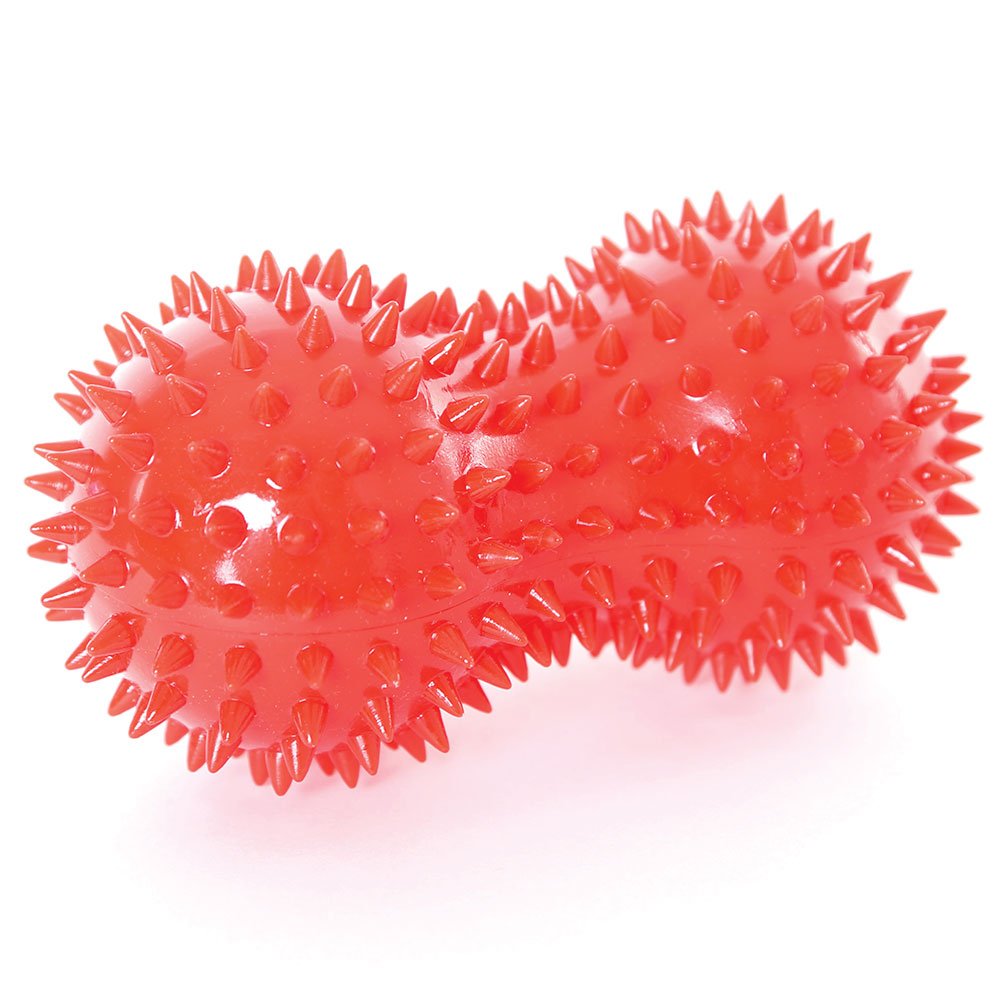 66fit Peanut Spiky Massage Ball Roller - Reflexology Muscle Trigger Point Therapy