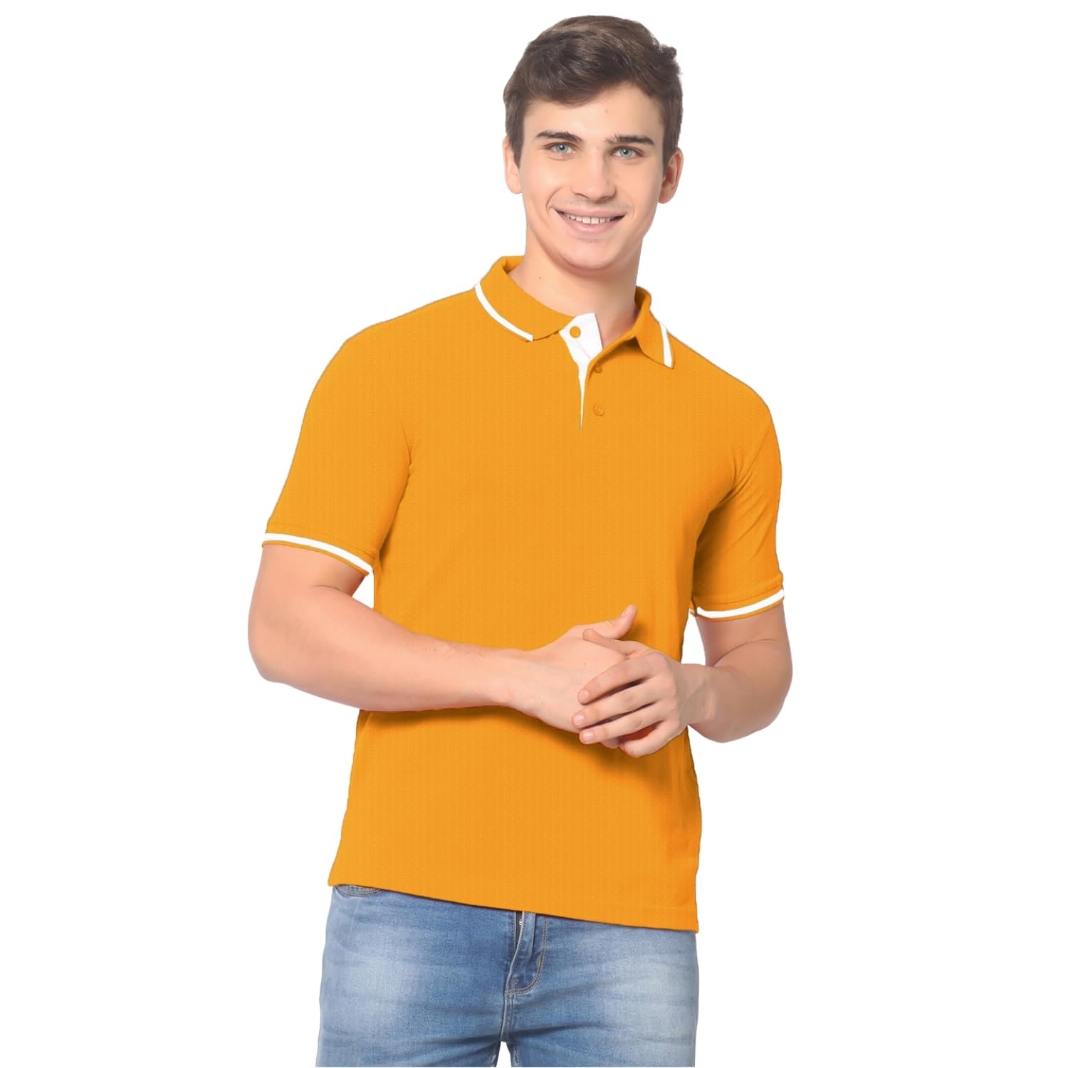 BLACKSMITH - Premium Polo Collar T-Shirt | Half Sleeve | Solid Polo Regular fit T-Shirt for Men with Color Tip-picture-24