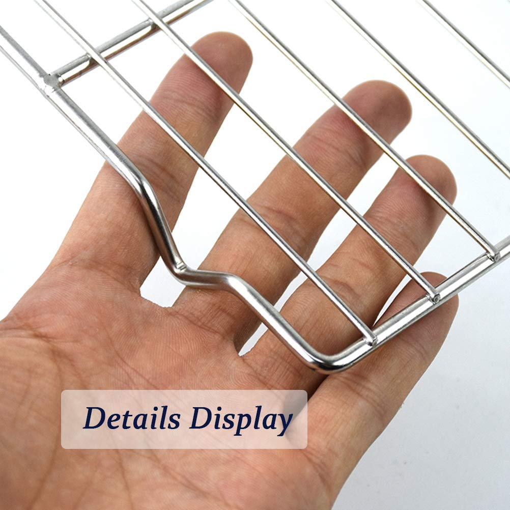 Grille de refroidissement en fil pour cuisson au four - Petite grille pour friteuse à air comprimé, marmite, casserole instantanée, autocuiseur - En acier inoxydable antirouille - 34,5 x 23,6