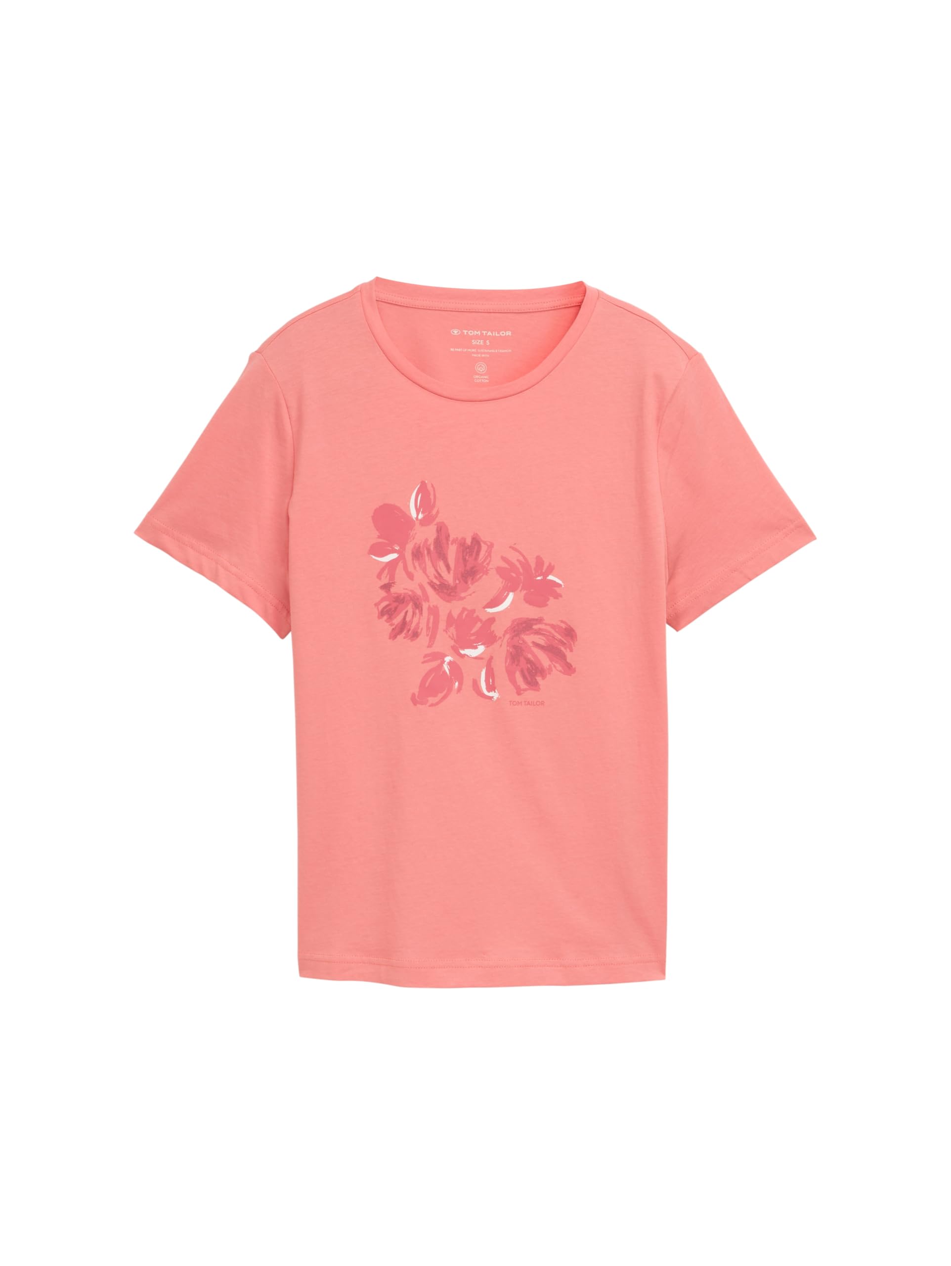 TOM TAILOR Women's 1047560 T-Shirt, 14980-Rosewood Pink, XL
