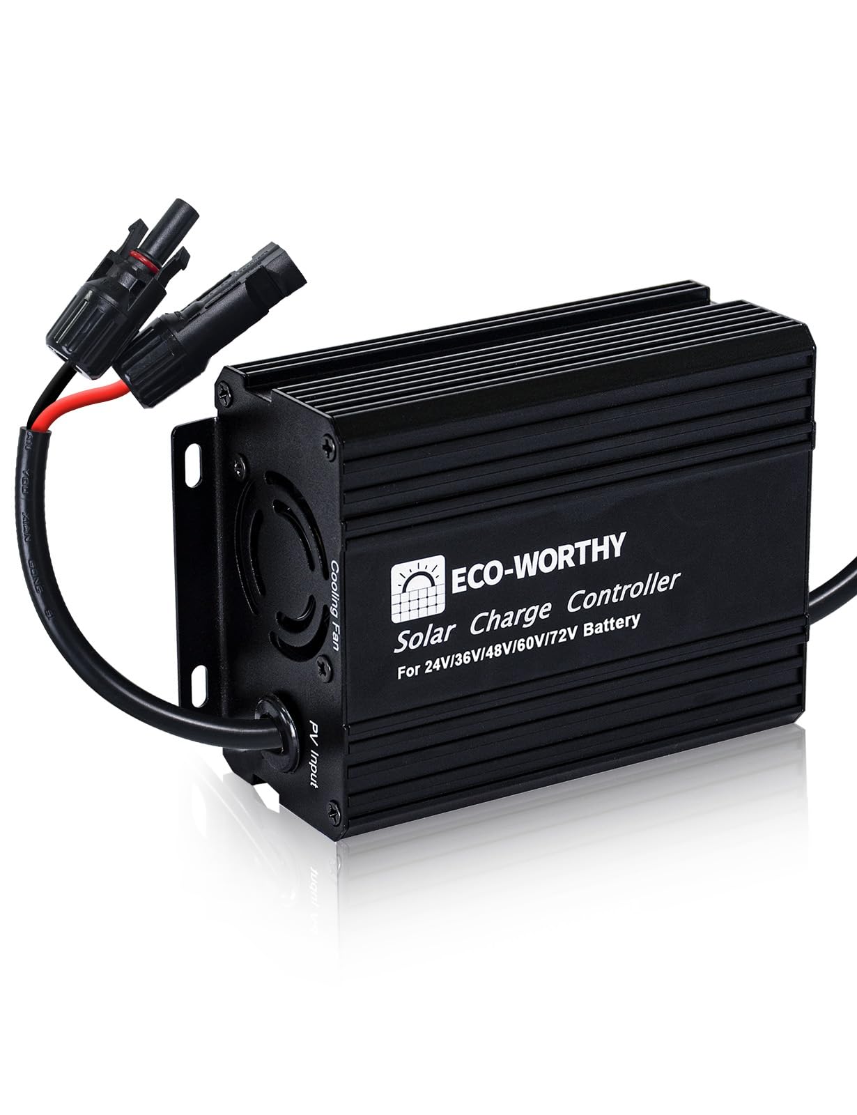 Solar Charge Controller Boost Mppt 12A Solar Panel Regulator 24V/36V/48V/60V/72V Lead-Acid, Lifepo4, Gel, Battery Flooded in Golf Cart, Electric Vehicles, Solar System