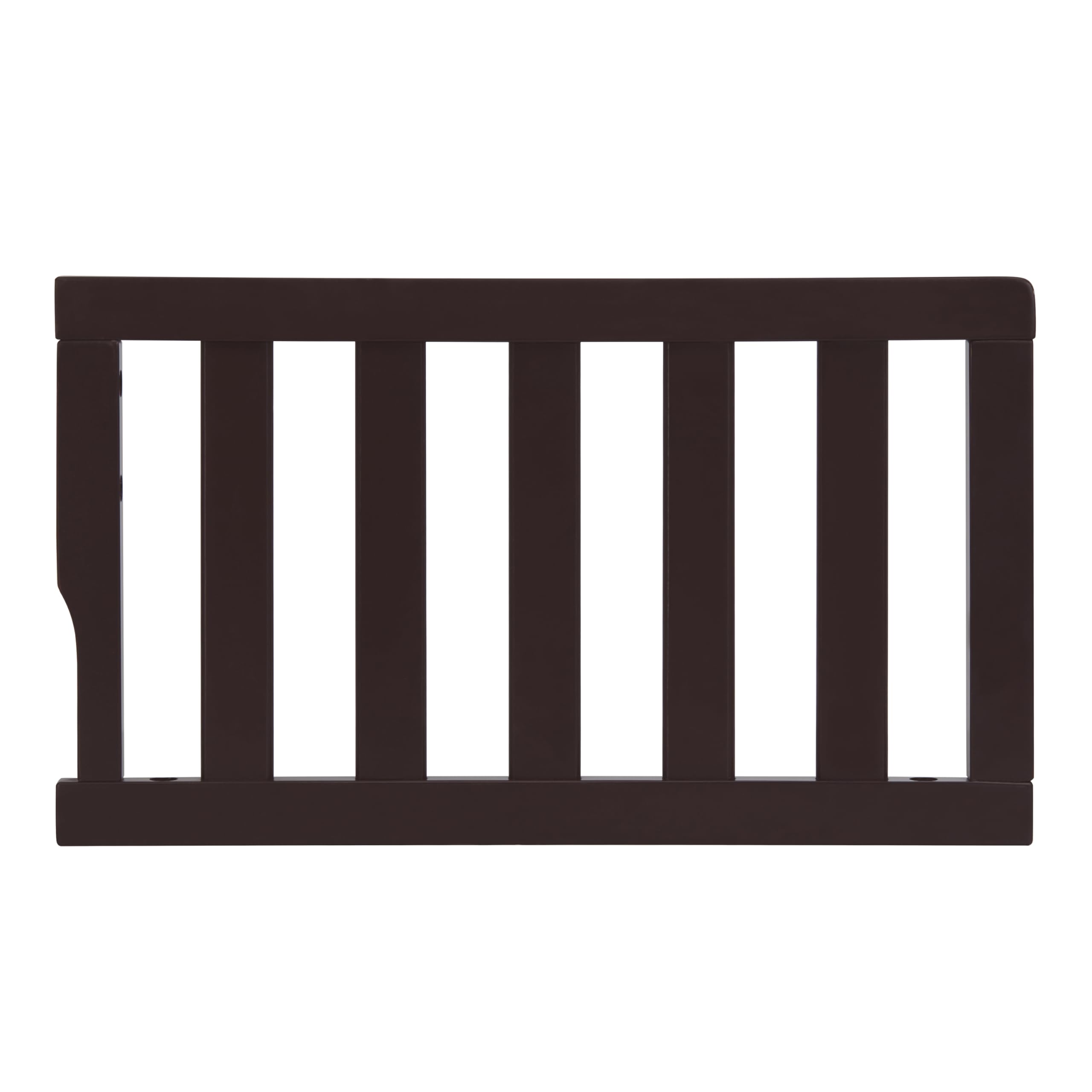 Dream On Me Toddler Guard Rail for Convertible Crib, Solid Wood Bed Rail for Toddler Bed Conversion, Chocolate