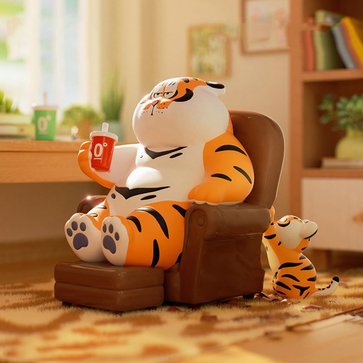 Aven Rabbit PANGHU The Fat Tiger-Roaring Love Series Blind Box Action Figures Mystery Box Cute Random Toys Birthday Gift Christmas Collectible Toy for Desktop Ornaments, 1PC